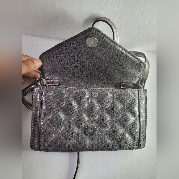 Guess small crossbody purse ،Guess Juliet Mini Crossbody Wallet in Pewter - - Picture 6 of 13